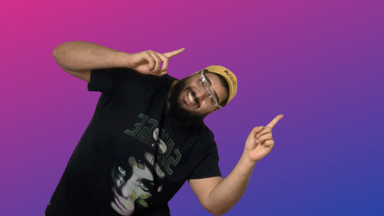 Programação digital com efeitos em magenta